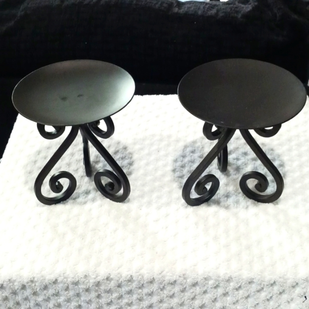 METAL Christmas Candle Holders. - Picture 1 of 8
